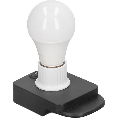 700 lm 7 W E27 kabellose LED-Lampe, integrierter Akkuadapter, 12–60 V tragbare Lampe, ideal für den Außeneinsatz und die Werkstatt