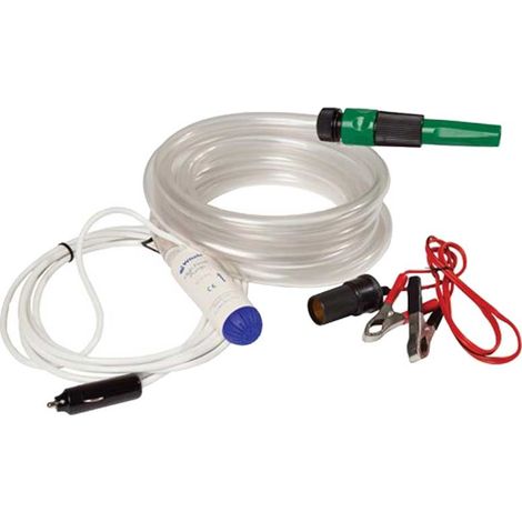 Whale Portable Tauchpumpe 12V, 3,75 m Schlauch und verstellbare Düse für Wohnmobil, Campervan, Vanlife