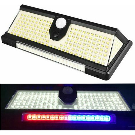 PROJECTEUR SOLAIRE D'EXTÉRIEUR 190 LED SMD, ÉCLAIRAGE DE SECOURS AVEC DÉTECTEUR DE MOUVEMENT B0519 (1/3)