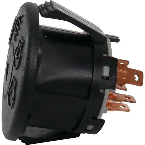 Contacteur démarrage 7 bornes – Boîtier plastique 4 positions – Compatible Bestgreen Husqvarna John Deere (1/3)