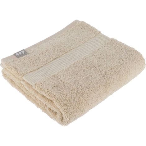 Serviette de toilette 50x90 cm 100% coton - beige - Tendance (1/2)