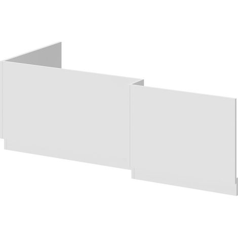 Gloss White MDF 1700mm L Shaped Front and End Bath Panel Set (1/5)