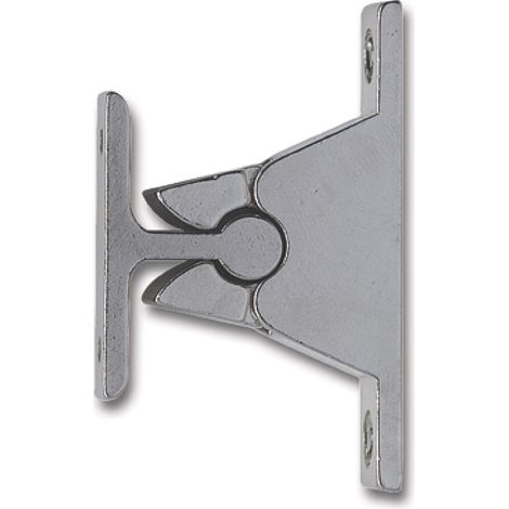 IBFM Supporto porta con meccanismo a morsetto, distanza dalla parete 35 mm, zama cromata argento 1 pezzo