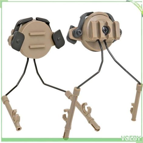 Fafeicy Adaptateur de casque pour rail de casque Support d'adaptateur de casque sur Rail de casque jouets trampoline Brun (1/5)