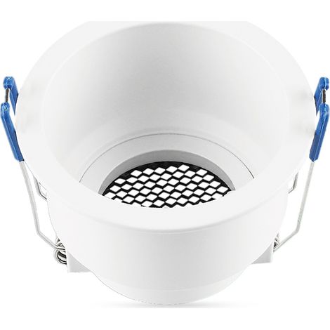 V-TAC Runder GU10 Einbaustrahlerhalter mit blendfreiem Wabengitter (1/5)