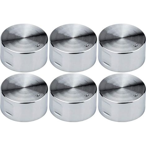 Aougo – Lot de 6 boutons de cuisinière à gaz 6mm – Alliage de zinc – Installation facile – Design ergonomique et moderne (1/5)