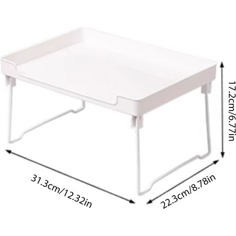 Étagère Rangement Pliable Multifonction Gain de Place Plastique – Organisateur Cuisine Salle de Bain 2-Pack (1/5)