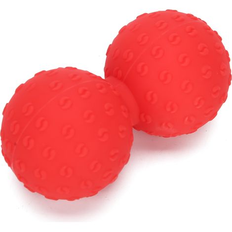 Lot de 2 Balles de Massage Muscles Dos Épaules Jambes, Soulagement Profond Tissus, Fitness Yoga Gymnastique Rouge (1/5)
