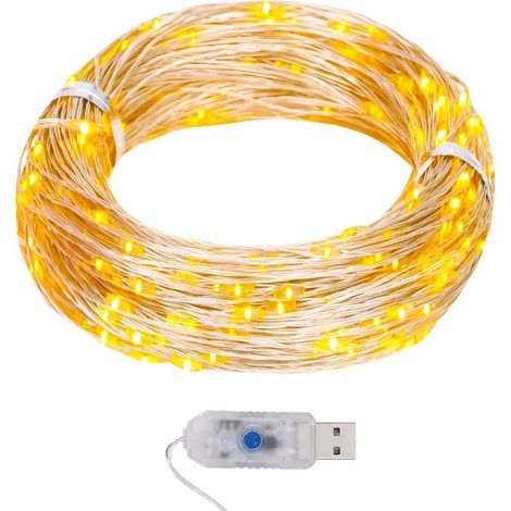 vidaXL LED-Lichterdraht 40 m 400 LED Warmweiß 8 Funktionen (1/5)