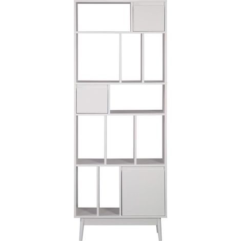 Bücherregal Rebecca Mobili Mawar 187x70x29,5 Spanplatte Holz Weiß Modern
