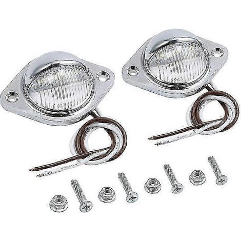 S'applique aux feux de plaque d'immatriculation blancs étanches et résistants aux chocs pour camions, SUV, remorques, fourgonnettes et camping-cars ( ) (1/5)