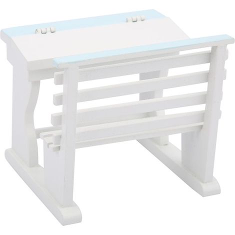 Table miniature en bois pour maison de poupée, meubles décoratifs à l'échelle 1:12, set pour chambre de poupée, accessoire réaliste. (1/5)