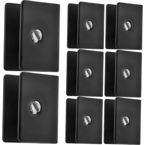 Lot de 8 supports fixation pour miroirs en acier inoxydable (1/5)