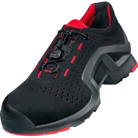 Scarpe antinfortunistiche Uvex 1 S1P SRC ESD 85192 - 42 - Nero/Rosso