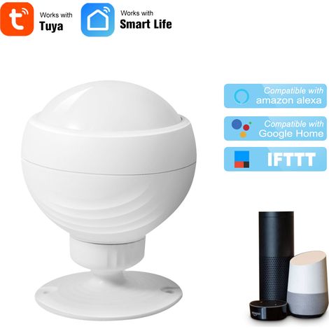 Détecteur de mouvement PIR sans fil Wi-Fi, alarme antivol, contrôle via l'application Tuya pour maison connectée (1/4)