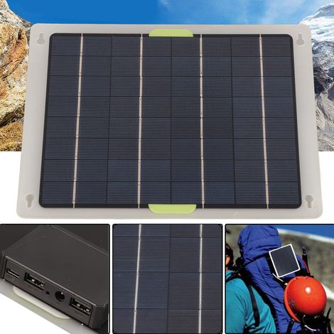 Chargeur solaire portable 12 V pour voiture, avec régulateur de charge MPPT intégré, compatible avec les véhicules récréatifs, les remorques, les motoneiges et les voitures - Charge en 3 étapes, 10 W (1/5)