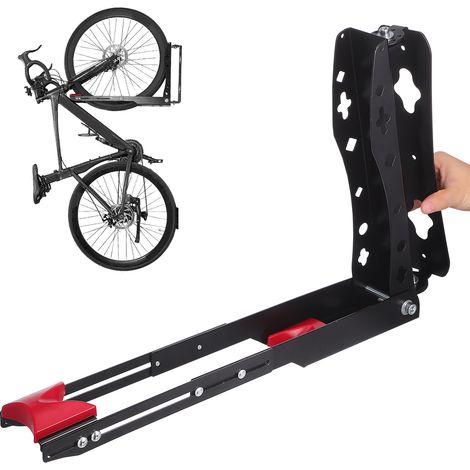 Tominio-Support mural pliable pour vélo de route, support mural renforcé et réglable, présentoir d'intérieur (noir) 1 unité