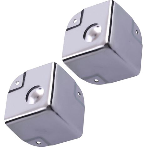 2 protège-coins pour meubles - inox - argenté - pour cadres (1/5)