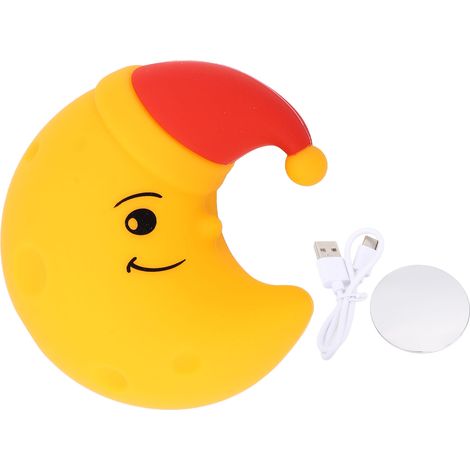 Lampe magnétique en Silicone en forme de lune, Rechargeable par USB, veilleuse pour chambre à coucher, tente de voyage (1/5)