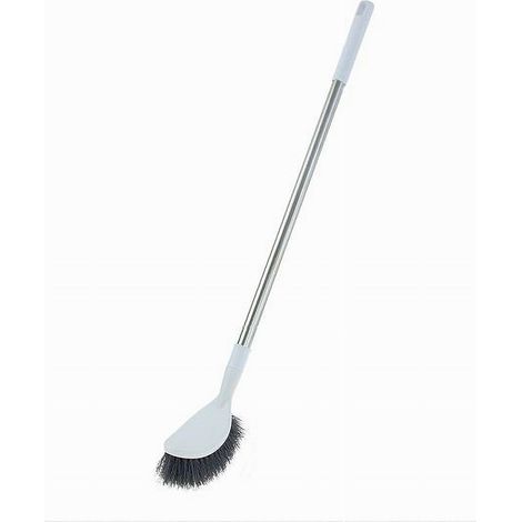 Cleafe - Scopino Spazzola Wc Bagno Pulizia Profonda Con Manico Lungo Gancio 64 Cm 87622 - (1/2)