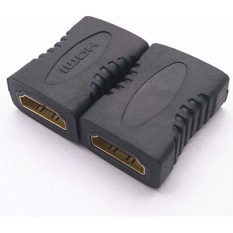 Adaptateur de Coupleur HDMI, 2-Pack Plaqué Or Femelle vers Femelle 4K HDMI Coupleur HDMI Extenseur-Adaptateur et connecteur pour câble courant faible (1/4)