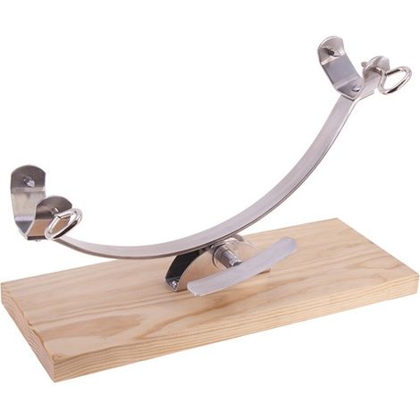PORTASALAME INOX BILICO BASE LEGNO