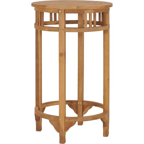 Bartisch Ø 60 cm Massivholz Teak (1/5)