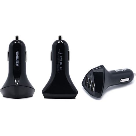 Mini USB KFZ Adapter Schwarz 5V / 4,2A Dreifach Auto Ladegerät Zigarettenzünder Dual Port Car Charger 12/24V Schnellladeadapter (1/2)