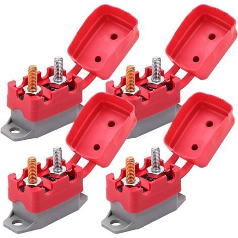 DC 12V - 24V Auto Reset Circuit Breaker with Bolt Protection for Automotive and More (30A, 4PCS) (1/5)