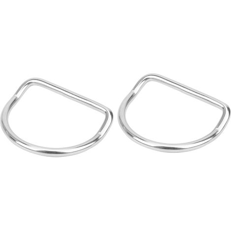 2 Pièces Boucles en D Acier Inoxydable pour Harnais de Plongée, Équipement de Sécurité Nautique (1/5)