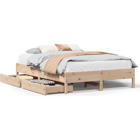Maison Exclusive - Letto senza Materasso 120x190 cm in Legno Massello di Pino