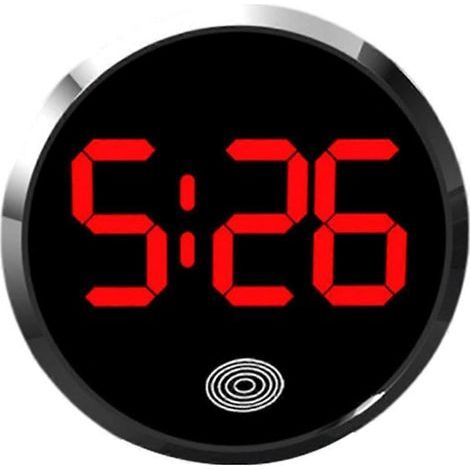Mini-Digitaluhr, kleine wasserdichte Digitaluhr, Zeitanzeige für den Außenbereich, selbstklebendes Autozubehör (1/5)