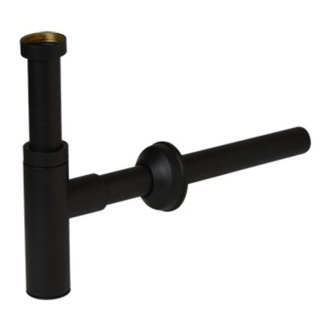 Plieger Mini siphon design avec tube mural de 25 cm 5/4 mat noir (1/2)