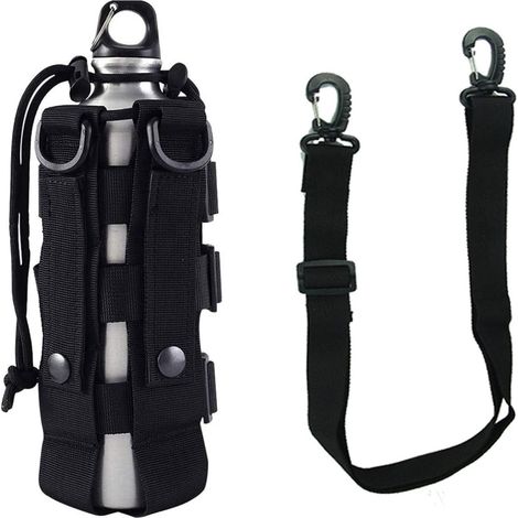 Poche tactique pour bouteille d'eau, porte-bouteille ajustable, sac isotherme militaire en nylon pour bouteille d'eau de 0,5 L à 2,5 L.-AquaForge (1/5)