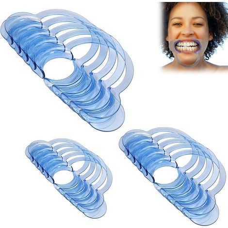 20 Cheek holder, C-shaped design, polycarbonate material, dental care, party game (1/5)