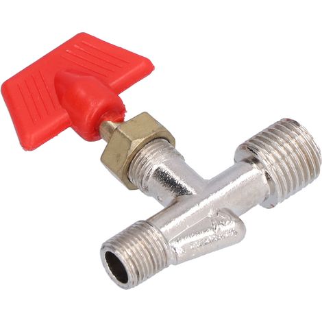 5 Pièces Valve à Aiguille pour Contrôle de Débit d'Eau et d'Air, Filetage Droit (1/5)