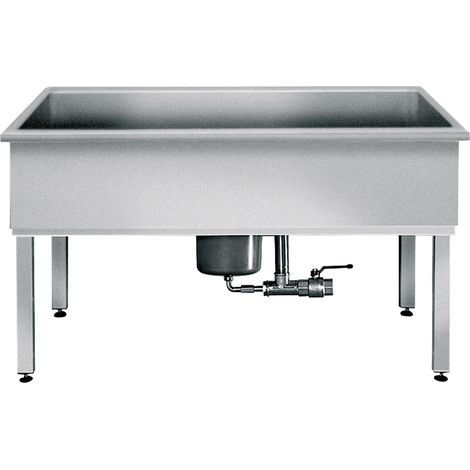 KWC AR Werkraumbecken, SIRIUS, Edelstahl,  1000x800x600 mm, U-Bau, Schlammfang