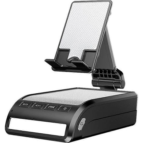 Handyhalterung mit Bluetooth-Lautsprecher, LED-Licht und integriertem Mikrofon. Faltbare und tragbare Handyhalterung. (1/5)