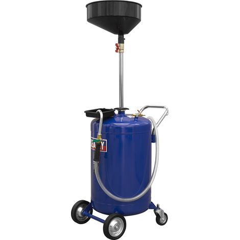 Sealey Mobile Oil Drainer 110L Air Discharge AK458DX