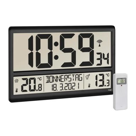TFA 60.4521.01 Funkuhr mit Außen- und Innentemperatur (1/4)