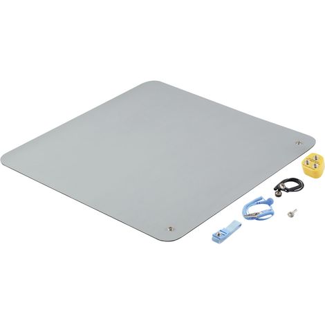 TRU COMPONENTS TC-12356316 ESD-Matten-Set Grau (L x B x H) 550 x 550 x 2 mm  1 Set