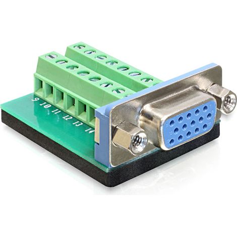 Delock Adapter VGA female  Terminal Block 16pin