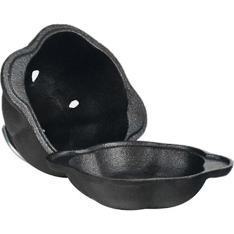 Cocotte en fonte pré-culottée, rôtissoire à l'ail et à pommes de terre pour votre four ou barbecue extérieur, idéale pour les ramen. (1/5)