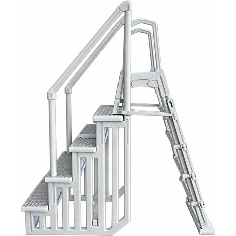 Escalera Sintética Fácil Acceso DECOYTEC 71550100 para Piscinas Elevadas (1/2)