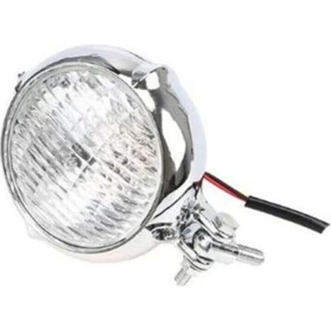 1 STÜCK (verzinktes weißes Glas) Elektrische Retro-Motorradscheinwerfer, Motorradscheinwerfer t 3,5", Vintage-Scheinwerfer,