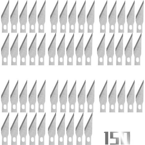 High carbon steel carving blade, precise and accurate cutting, repair, glue removal, craft knife replacement, 150 pieces (1/5)