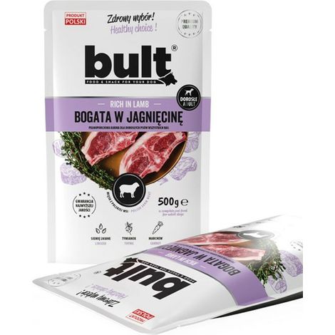 Cibo umido per cani Bult Agnello in bustina da 500 g Completo