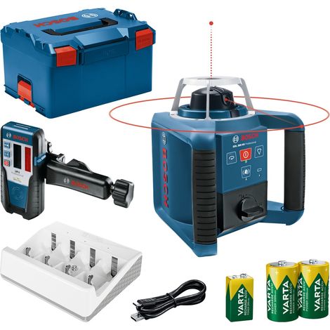 Bosch Rotationslaser GRL 300 HV + Laser-Empfänger LR 1 + Varta in L-BOXX 238