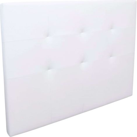 Cabecero Anais de Polipiel para Cama Matrimonio en color Blanco 165,5 x 118 cm
