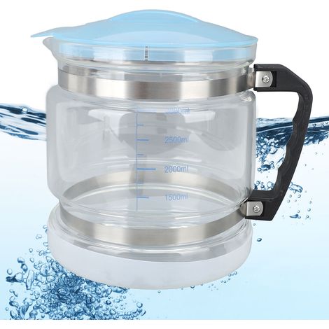 4-Liter-Destillierbehälter aus Glas und Metall zur Sammlung von destilliertem Wasser – Großvolumiger Behälter für Haushalt und Kosmetik (1/5)